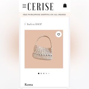 Moving Sale: NWOT Cerise Pars Raffia Bag